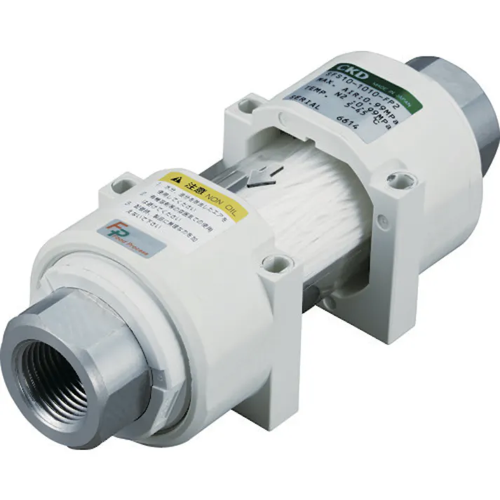 【CAINZ-DASH】CKD エアフィルター エアフィルタ 除菌フィルタ・インラインタイプ 接続口径Rc1/4 SFS10-88-FP2【別送品】