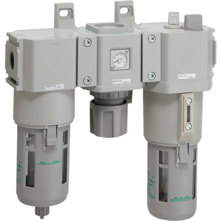 【CAINZ-DASH】CKD FRLユニット F.R.Lコンビネーション 標準白色シリーズ Rc1 フィルタ・手動付オートドレン C6500-25-W-F1【別送品】