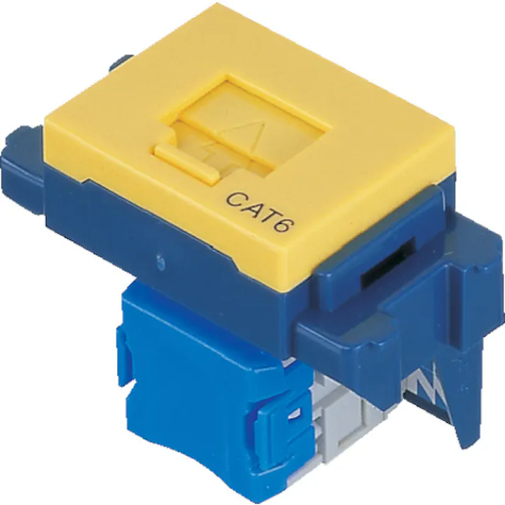 【CAINZ-DASH】パナソニックエレクトリックワークス社 ぐっとすシリーズ情報モジュラジャック CAT5E 埋込型 イエロー NR3160Y【別送品】