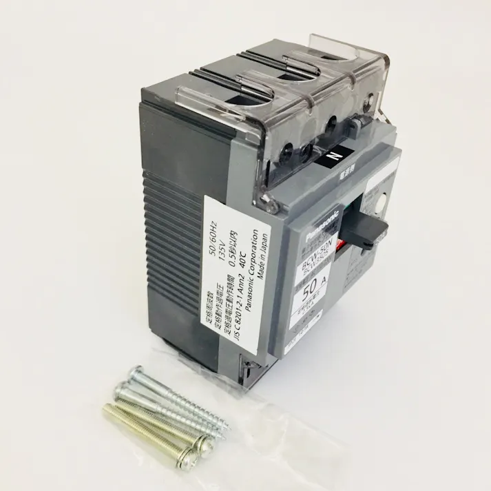 パナソニック サーキットブレーカ 単3中性線欠相保護付 3P2E 50A BCW3505