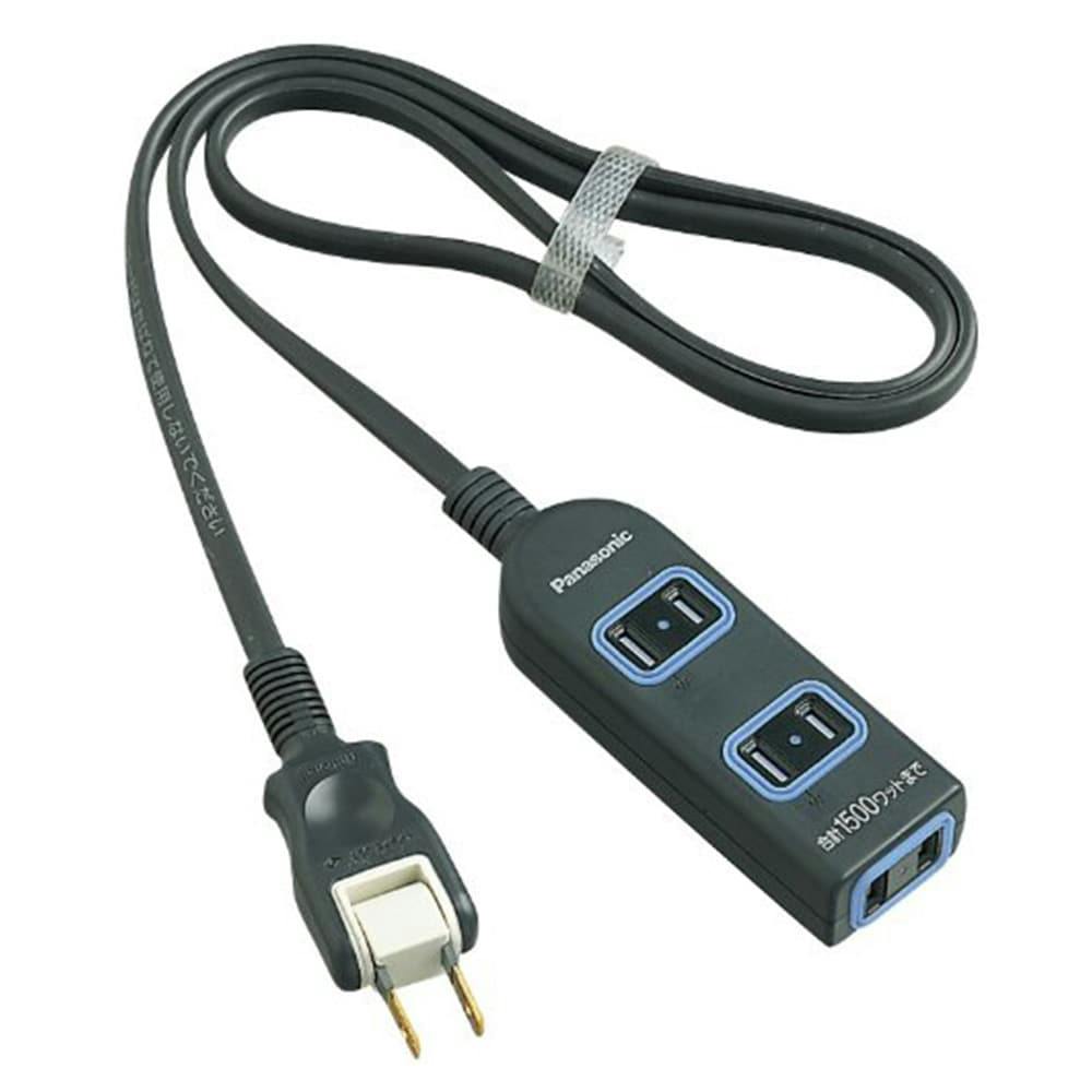パナソニック ザ・タップX 3コ口 2m ブラック WHA2523BKP 電源ケーブル・延長コード パナソニック ザ・タップX 3コ口 2m ブラック WHA2523BKP 電源ケーブル・延長コード
