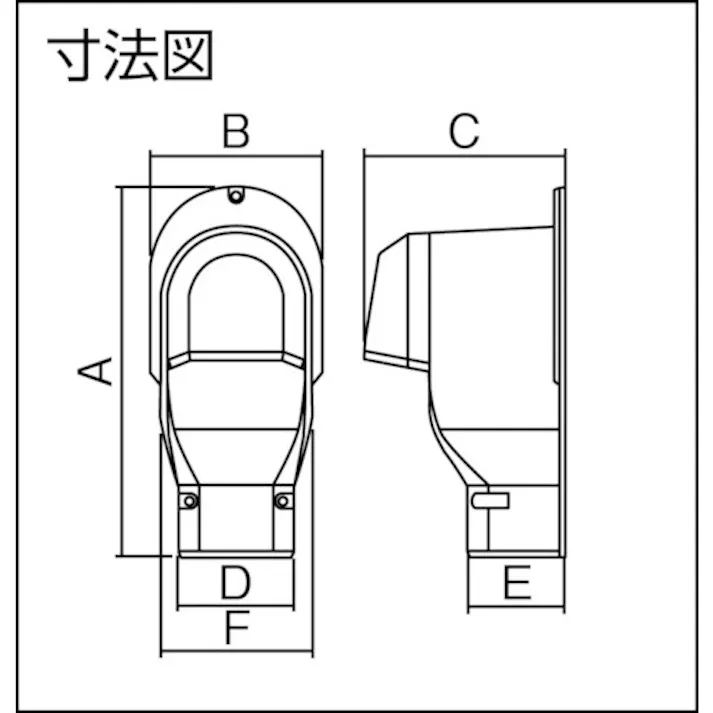 【CAINZ-DASH】パナソニックエレクトリックワークス社 壁面取出しカバー 排じん&換気機能付きエアコン用 ブラウン DAS2805A【別送品】