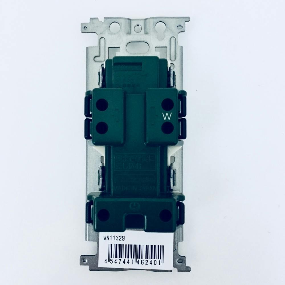 パナソニック フルカラーET付 接地ダブルコンセント WN11329