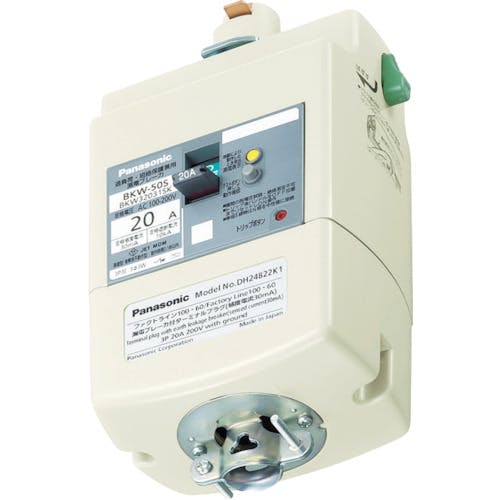 パナソニックエレクトリックワークス社 漏電ブレーカ付プラグ 3P20A30mA DH24822K1 配線システム パナソニックエレクトリックワークス社 漏電ブレーカ付プラグ 3P20A30mA DH24822K1 配線システム