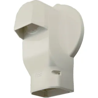 【CAINZ-DASH】パナソニックエレクトリックワークス社 壁面取出しカバーPタイプラージ 排じん&換気機能付エアコン用 DAS2806A【別送品】