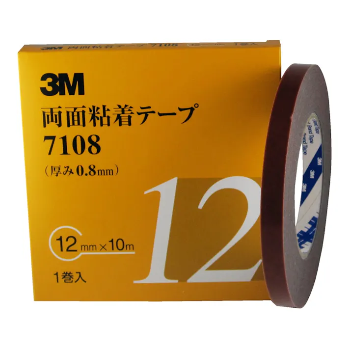 3M 両面粘着テープ 7108 12 AAD 12mm×10m 厚さ0.8mm