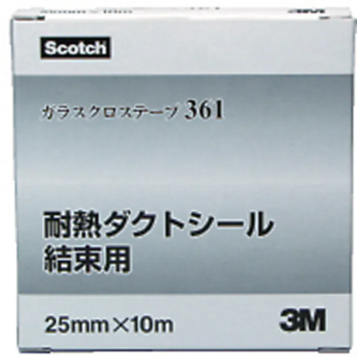 【CAINZ-DASH】スリーエム ジャパンテープ・接着剤製品事業部 ガラスクロステープ 361 19mmX10m R 361 19X10 R【別送品】