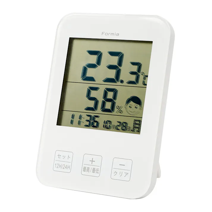 Formia 温湿度付クロック HO-003