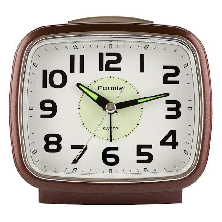 フォルミア 目覚まし時計 ブラウン HT-A015W-BR