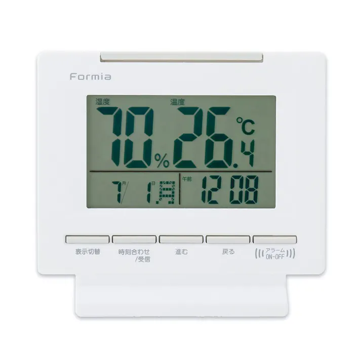 フォルミア 電波デジタル目覚まし時計 HT-018RC