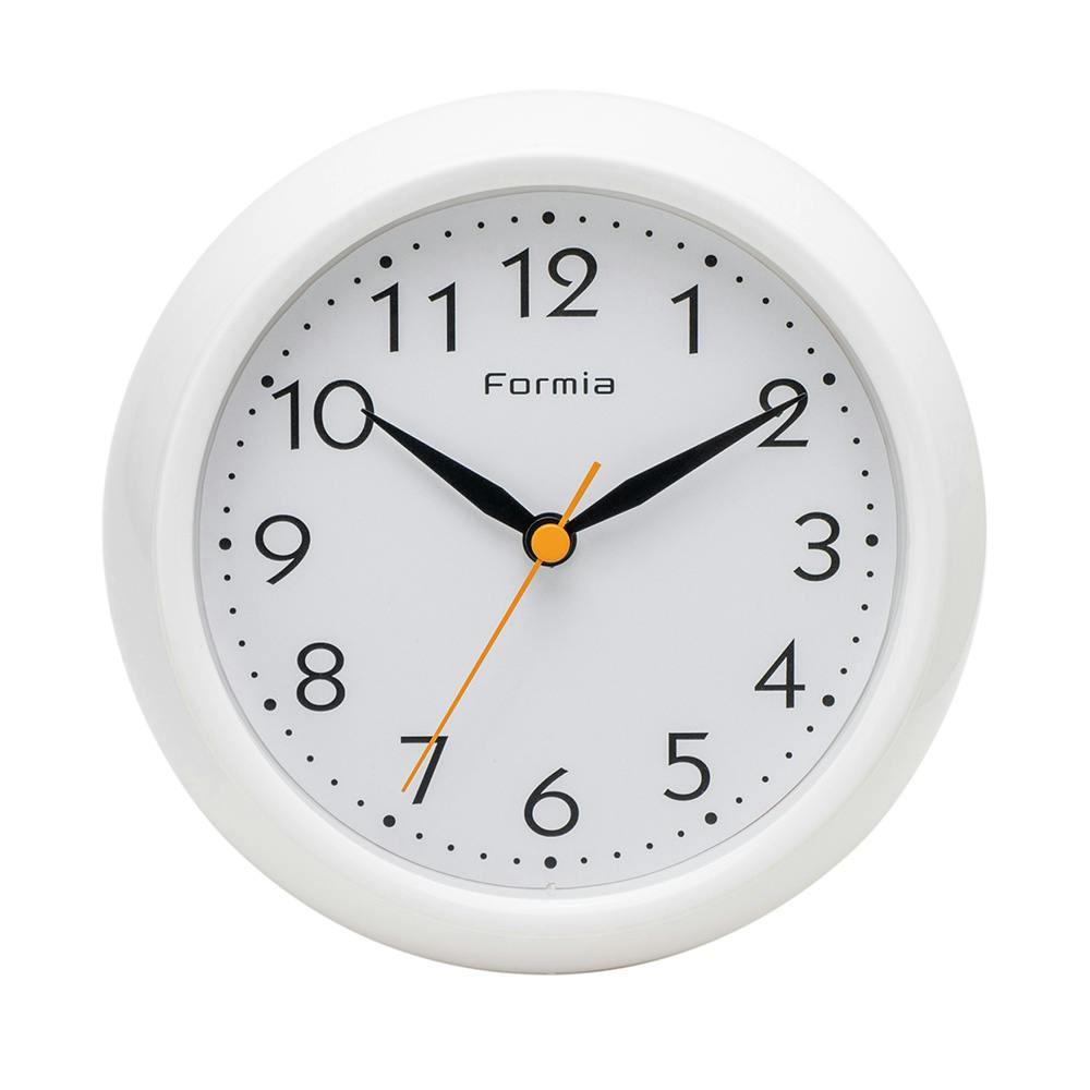 フォルミア 防滴クロック ホワイト HWP-001S-WH | 時計
