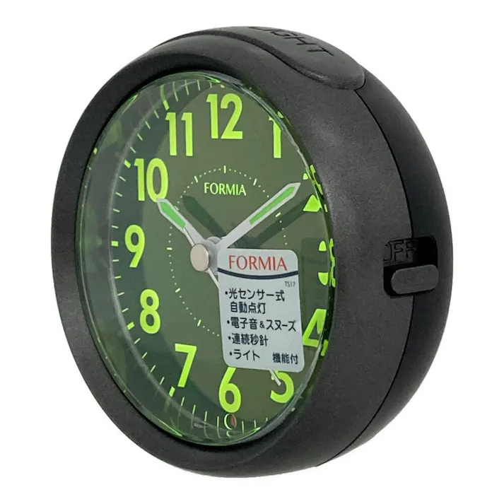 フォルミア目覚まし時計 ガンメタル HT-A036W-GM