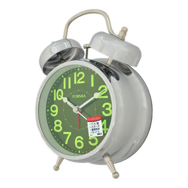 フォルミア 目覚まし時計 シルバー HT-A037W-SV