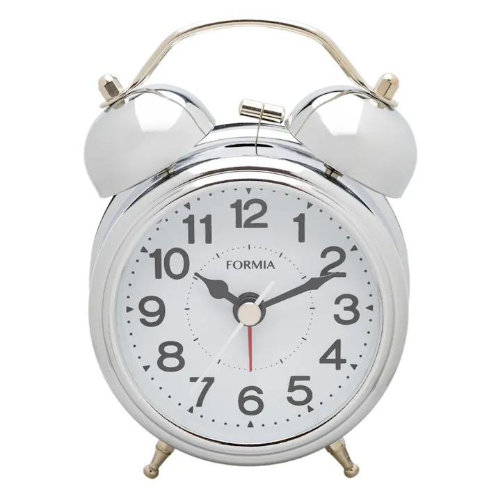 フォルミア 目覚まし時計 シルバー HT-A038S-SV