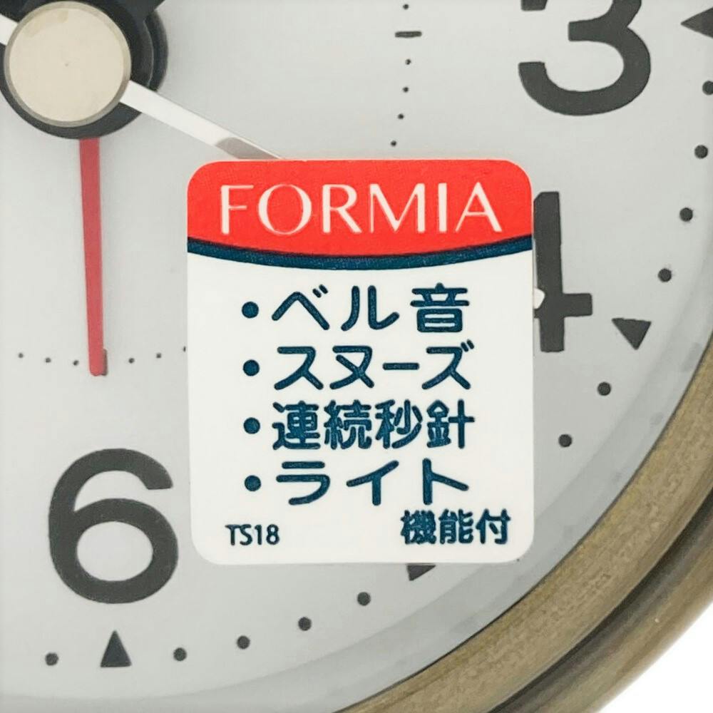 フォルミア 目覚まし時計 ゴールド HT-A046W-G | 時計 通販