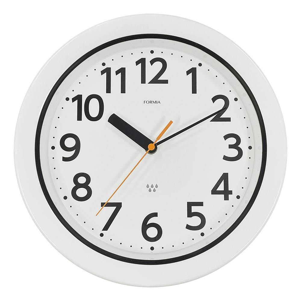 フォルミア 防塵・防水クロック ホワイト HWP-002W