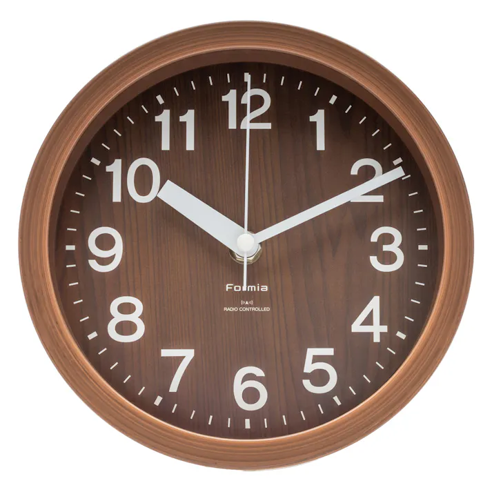 フォルミア 電波掛時計 ブラウン HIC-007RC-BR