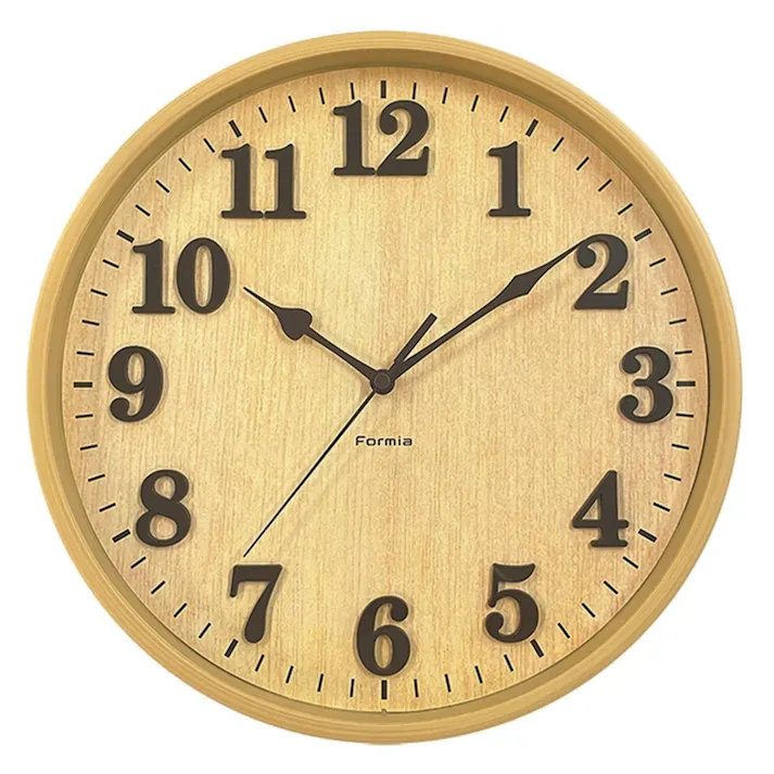 フォルミア インテリア掛時計 ナチュラル HIC-012W-N