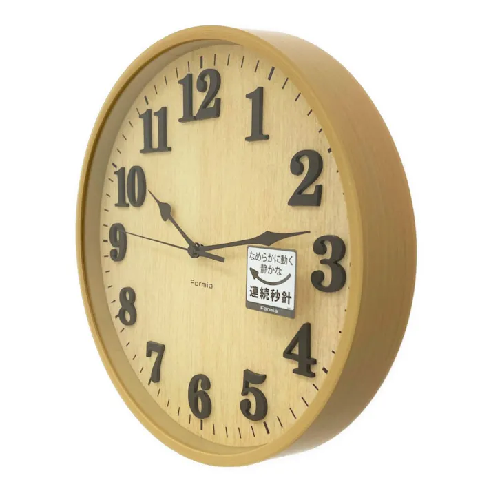フォルミア インテリア掛時計 ナチュラル HIC-012W-N