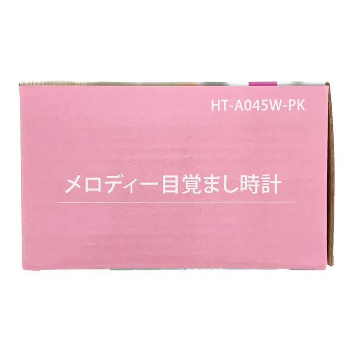 フォルミア 目覚まし時計 メロディーアラーム ピンク HT-A045W-PK