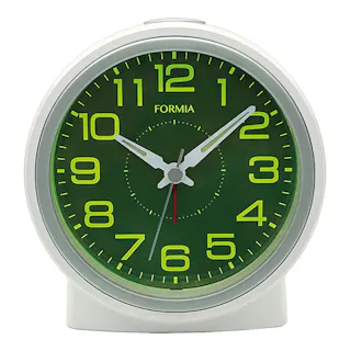 フォルミア アナログ目覚まし時計 集光 HT-A049W-WH