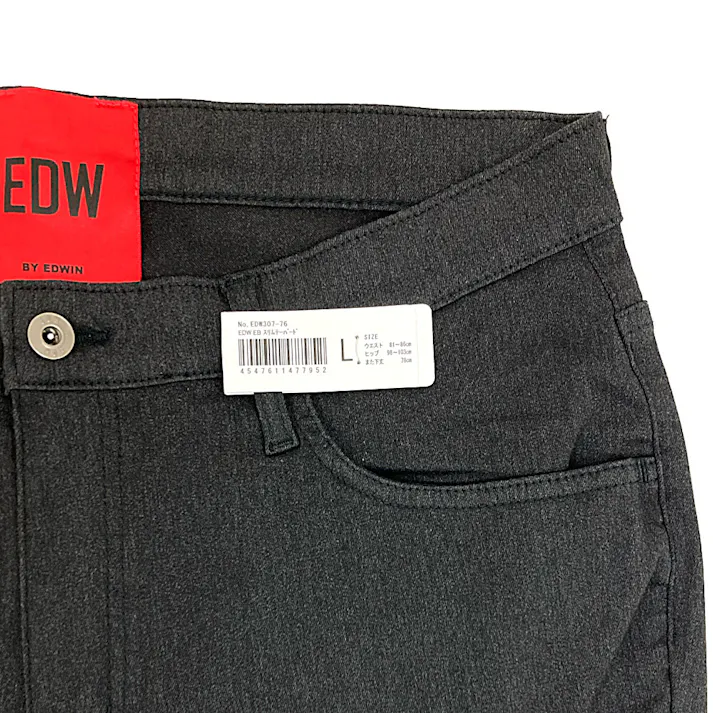 EDW EBスリムテーパード ダークグレー L