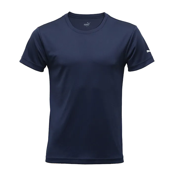 PUMA メッシュTシャツ 半袖 M ネイビー