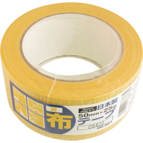 オカモト粘着製品部 布テープカラーOD-001 黄 OD-001-Y カラー布粘着テープ オカモト粘着製品部 布テープカラーOD-001 黄 OD-001-Y カラー布粘着テープ