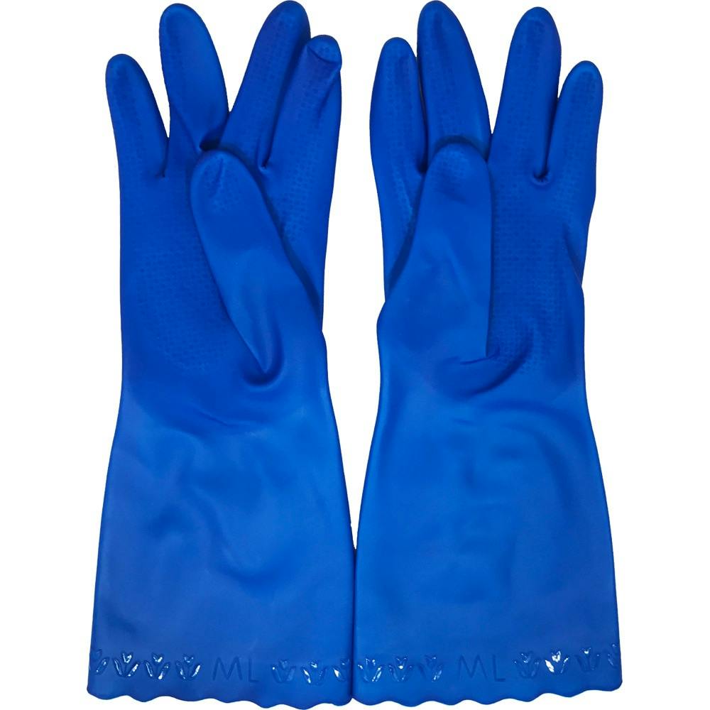 ビニール手袋 サーモ発泡 OG-005 ブルー L | 作業着・作業服・安全靴
