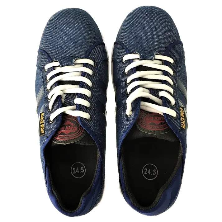 かかと踏み安全スニーカー デニム 24.5cm 9902(販売終了)