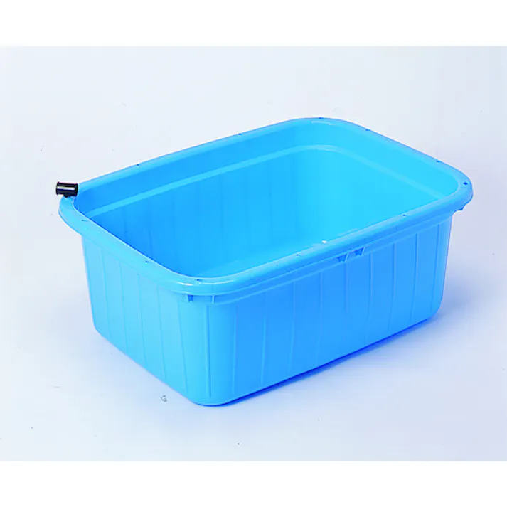 【CAINZ-DASH】サンコープラスチック 500457 キングタライ 角型 110L栓付 B ブルー 50045【別送品】