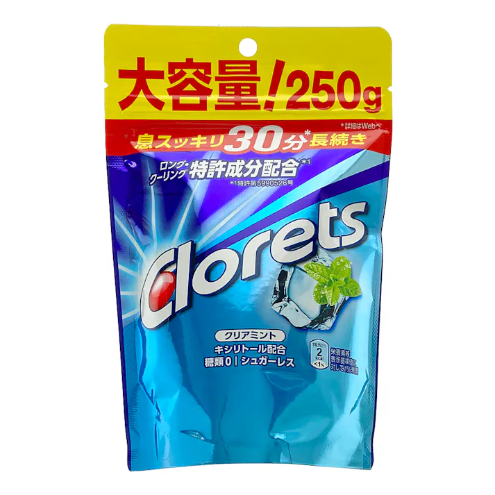 クロレッツXP クリアミント スタンドパウチ