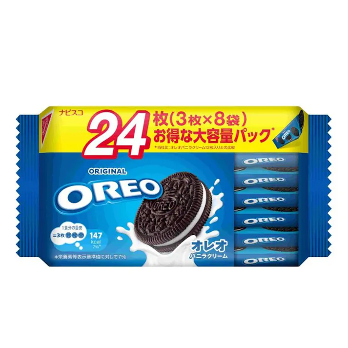 モンデリーズ・ジャパン オレオ ファミリーパック バニラクリーム 24枚