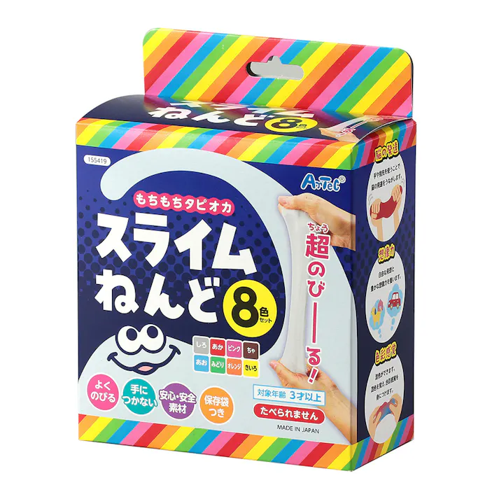 アーテック タピオカスライムねんど 8色セット