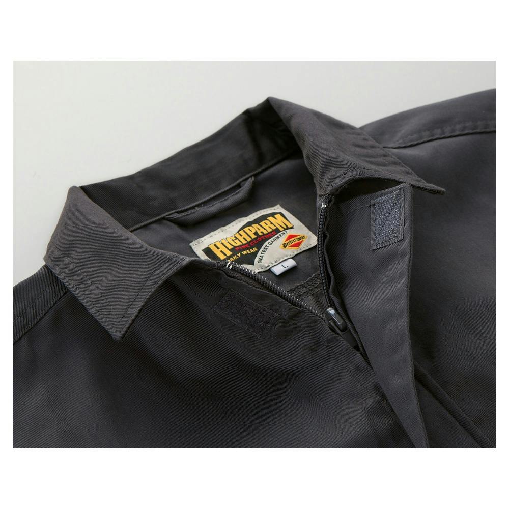 T/Cジャバラつなぎ ダークグレー L 49112-2 | 作業着・作業服・安全靴