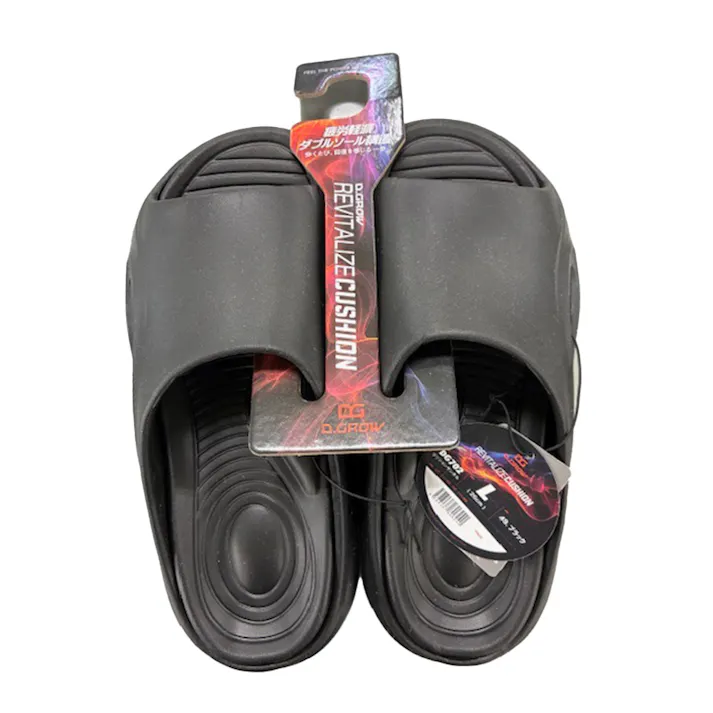 クッションサンダル DG702 ブラック LL