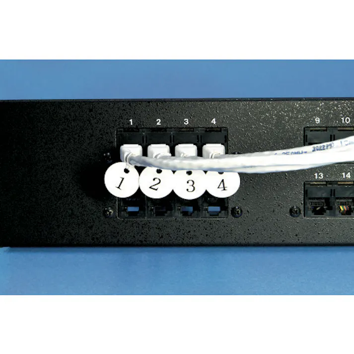 【CAINZ-DASH】カメダデンキ 線名札(丸札) (100枚入) FM-20-100P【別送品】