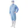 【CAINZ-DASH】ゴールドウイン クリーンルーム用ウェア フロントファスナーワンピース ブルー M PP1410-B-M【別送品】