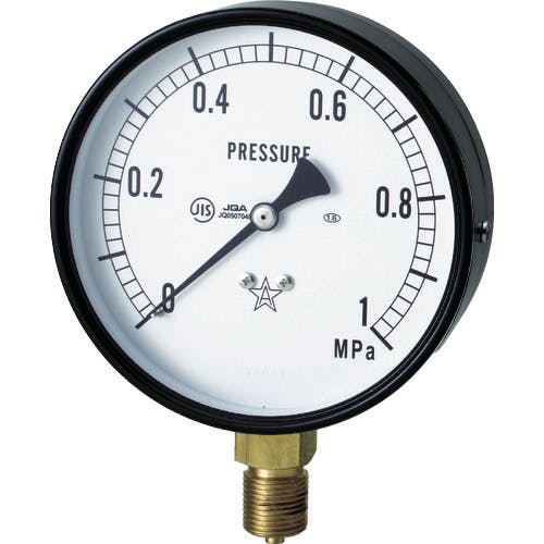 右下精器製造 スター (圧力計)(A枠立型・φ100) 圧力レンジ0.0~0.10MPa S-41-0.1MP 汎用圧力計 右下精器製造 スター (圧力計)(A枠立型・φ100) 圧力レンジ0.0~0.10MPa S-41-0.1MP 汎用圧力計