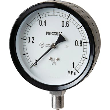【CAINZ-DASH】右下精器製造 ステンレス圧力計（Ａ枠立型・φ６０）　圧力レンジ０～０．４０ＭＰａ G211-161-0.4MP【別送品】