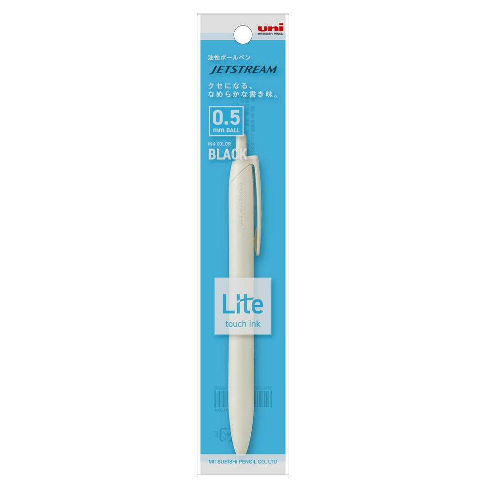 三菱鉛筆 uni 油性ボールペン ジェットストリーム Lite touch ink搭載 0.5mm ホワイト軸