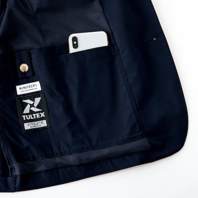 【CAINZ-DASH】アイトス アクティブスーツ　メンズジャケット　ネイビー　ＬＬ AZ160-008-LL【別送品】
