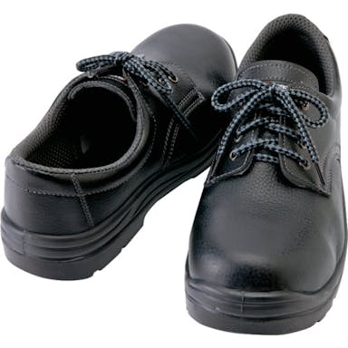 【CAINZ-DASH】アイトス セーフティシューズ　短靴ヒモタイプ　ブラック　２３．５ｃｍ AZ59811-010-23.5【別送品】