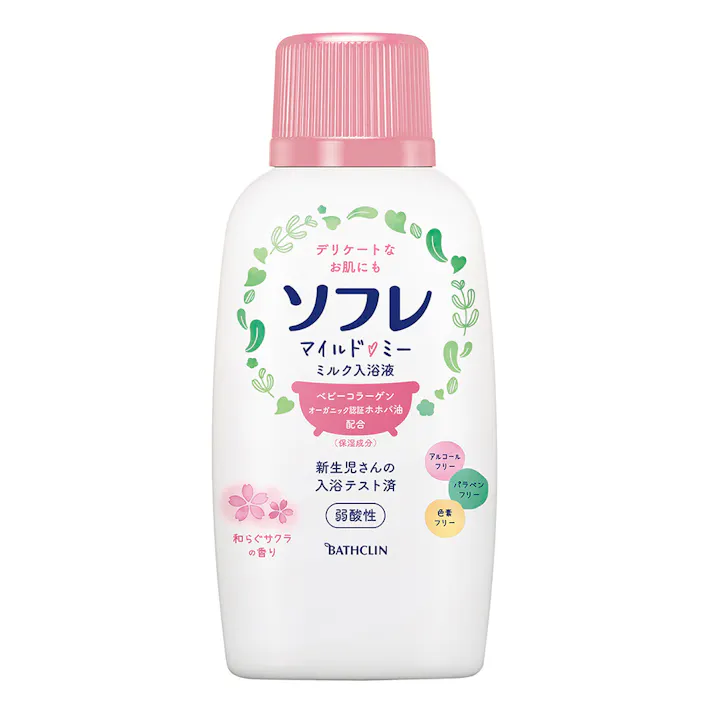 ソフレ マイルド・ミー ミルク入浴液 和らぐサクラの香り 本体 720ml