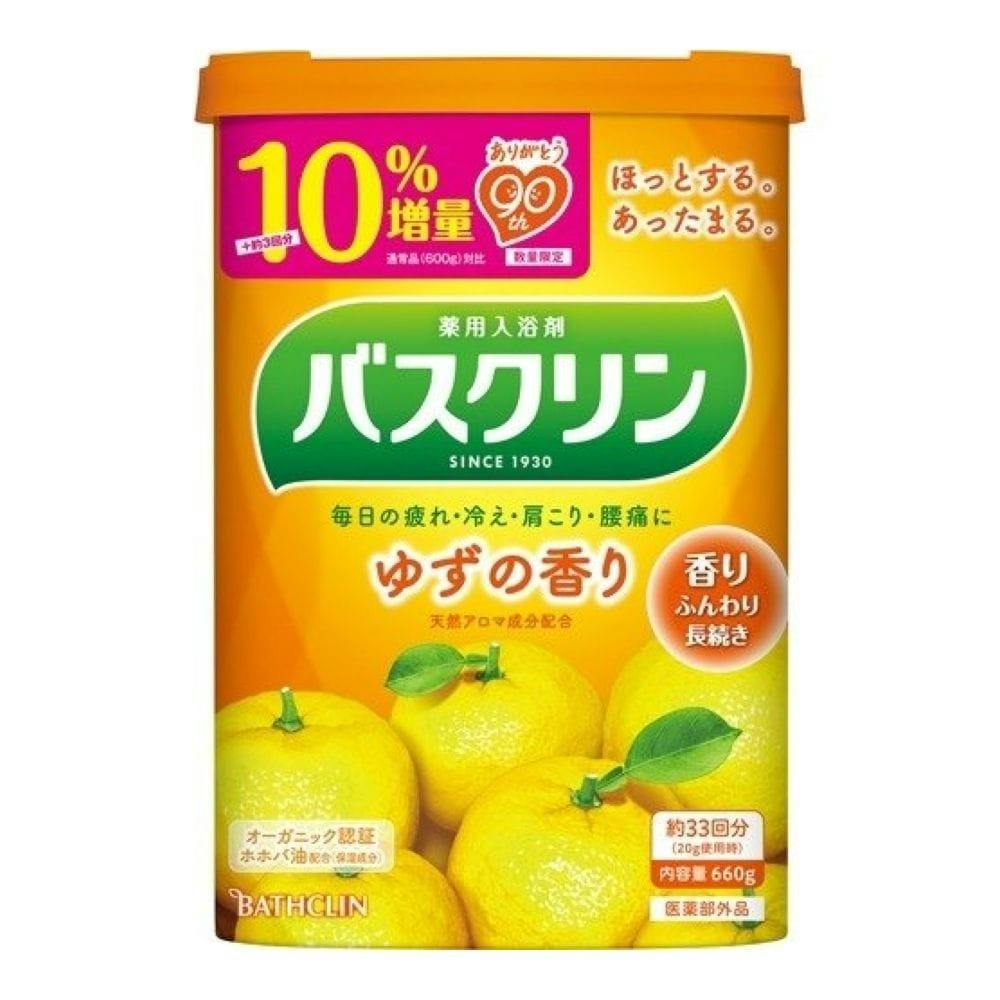 バスクリン ゆずの香り 90周年企画品 10%増量 660g | 入浴剤