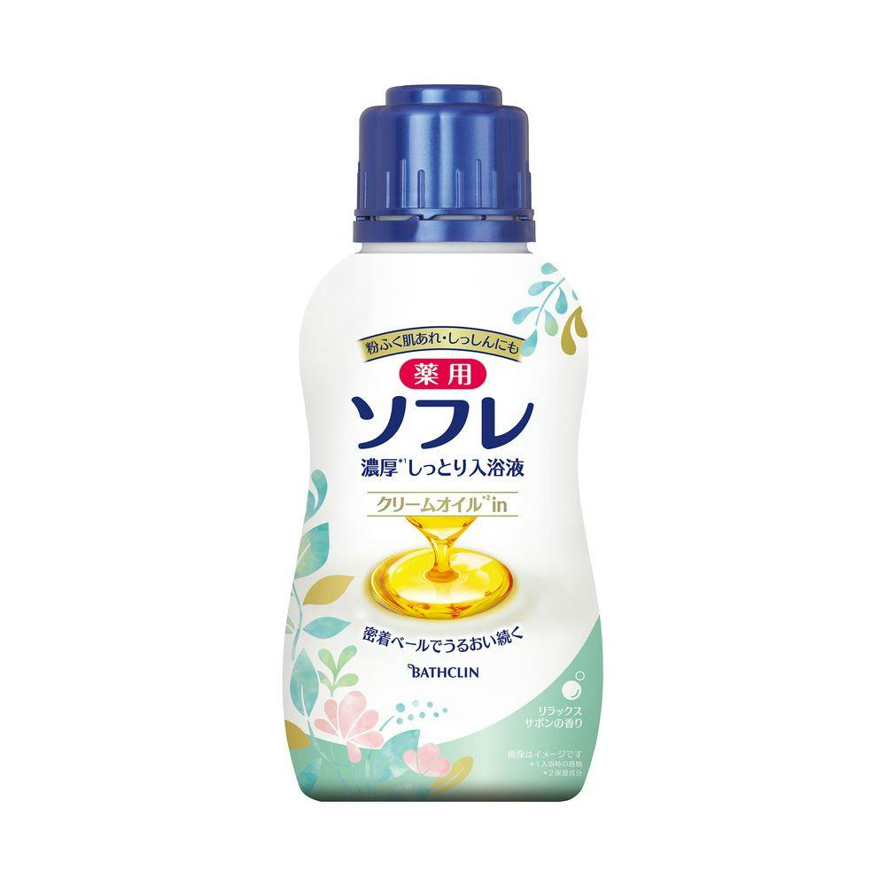薬用ソフレ 濃厚しっとり入浴液 ホワイトフローラルの香り 480ml