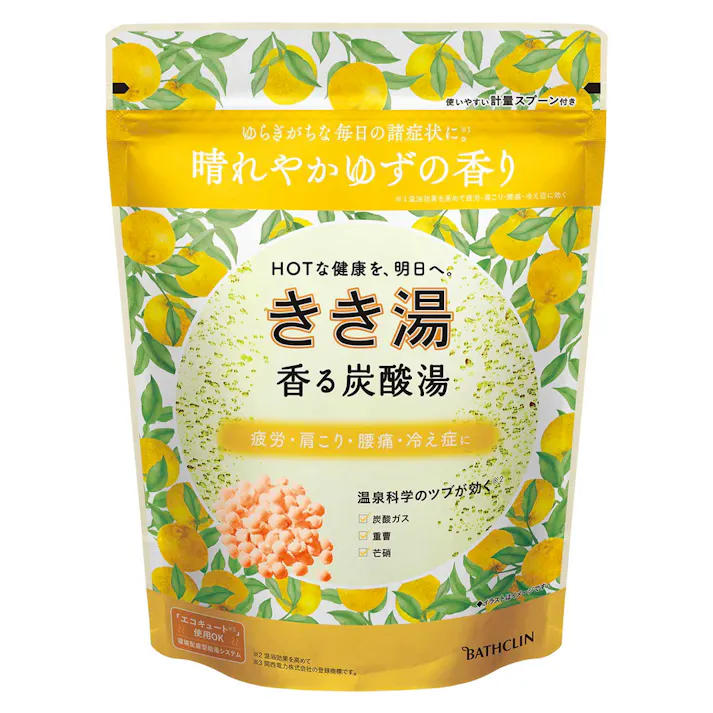 きき湯 香る炭酸湯 ゆずの香り 360g