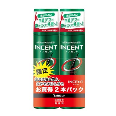 インセント 薬用育毛トニック 無香料 ペアパック 180g×2本(販売終了)