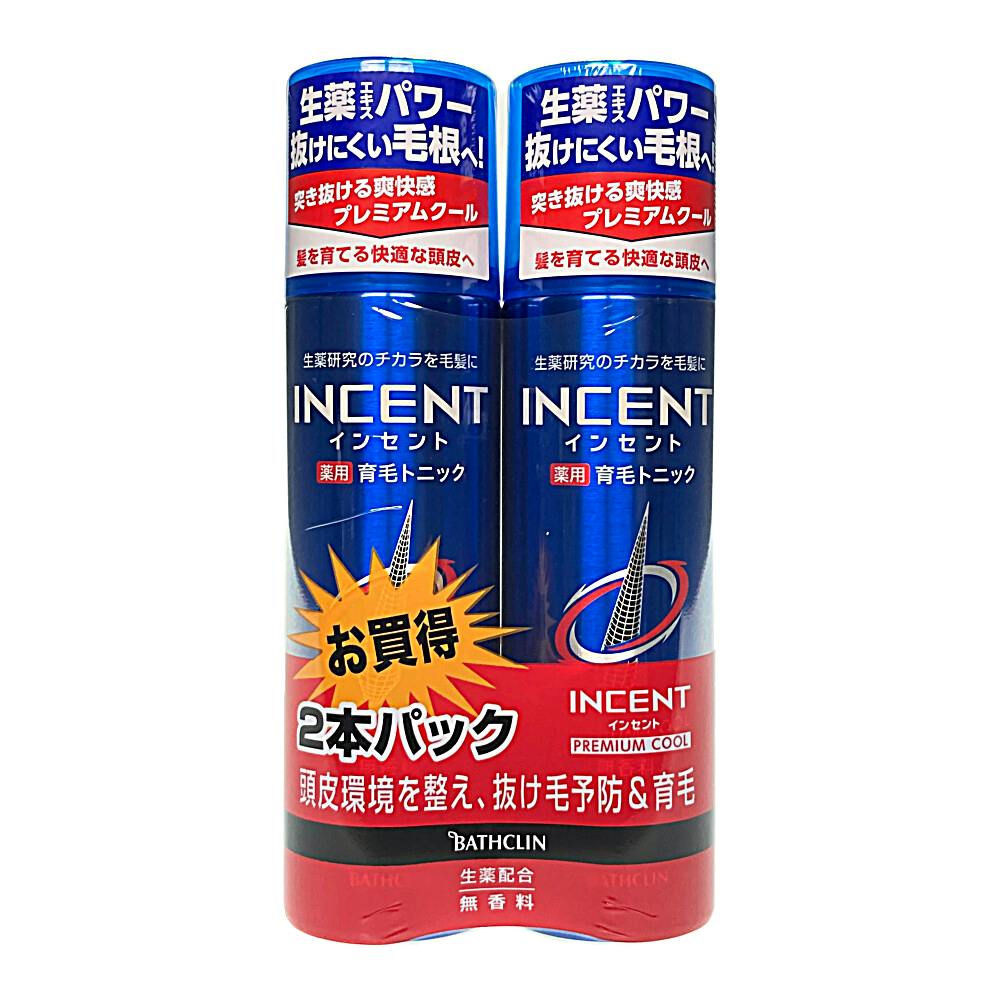 インセント 薬用育毛トニック 無香料 プレミアムクール ペアパック 180g×2本(販売終了)