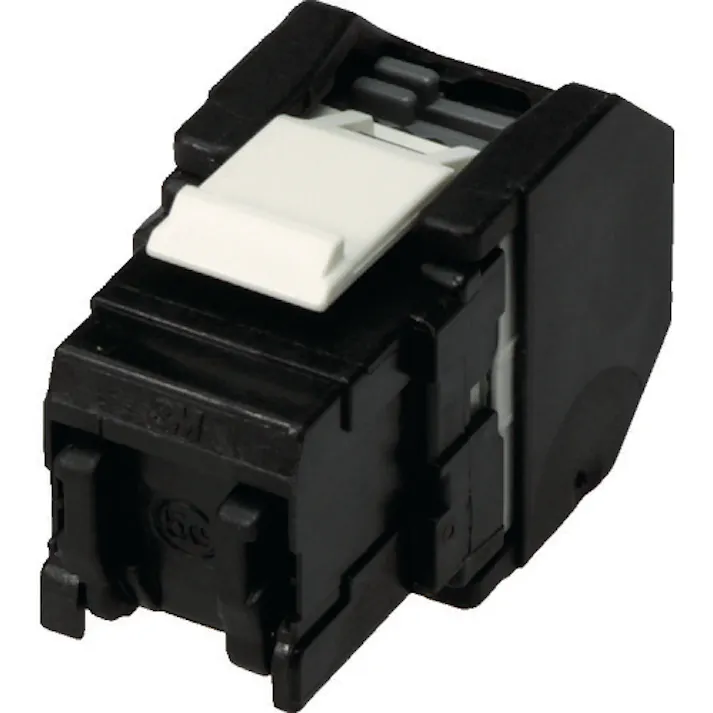 【CAINZ-DASH】コーニングインターナショナル RJ45モジュラージャック ツールレスタイプ Cat5e 黒 VOL-OCK5E-U-BK【別送品】